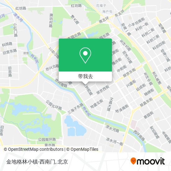 金地格林小镇-西南门地图