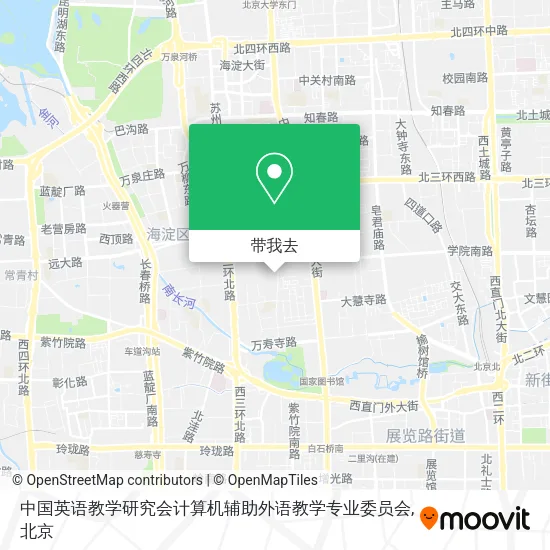 中国英语教学研究会计算机辅助外语教学专业委员会地图