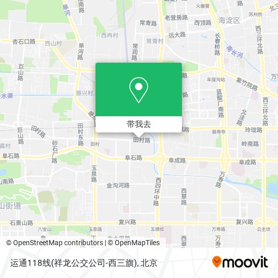 运通118线(祥龙公交公司-西三旗)地图