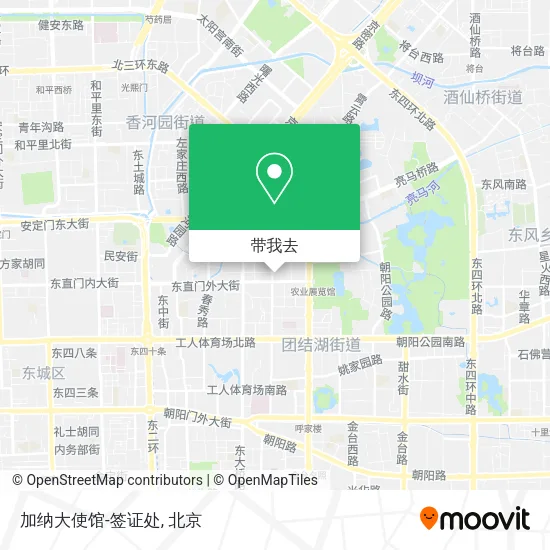 加纳大使馆-签证处地图
