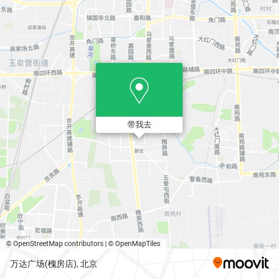 万达广场(槐房店)地图