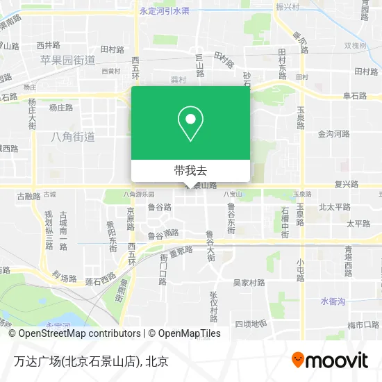 万达广场(北京石景山店)地图