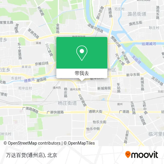 万达百货(通州店)地图