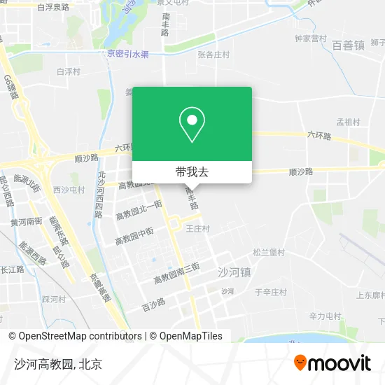 沙河高教园地图