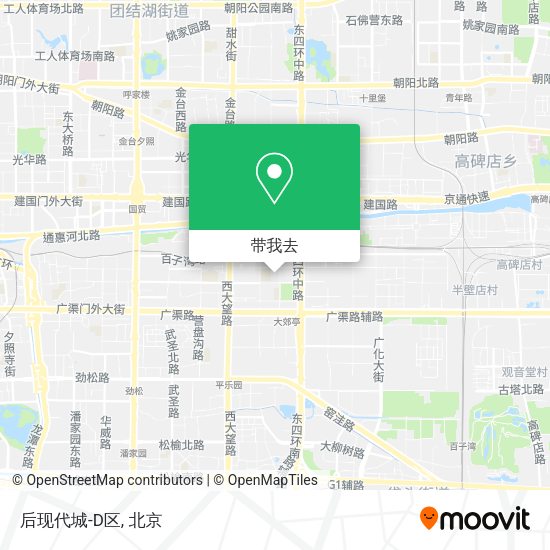 后现代城-D区地图
