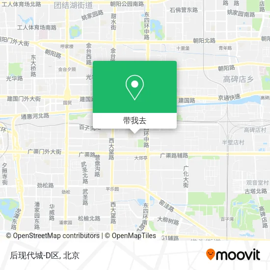后现代城-D区地图