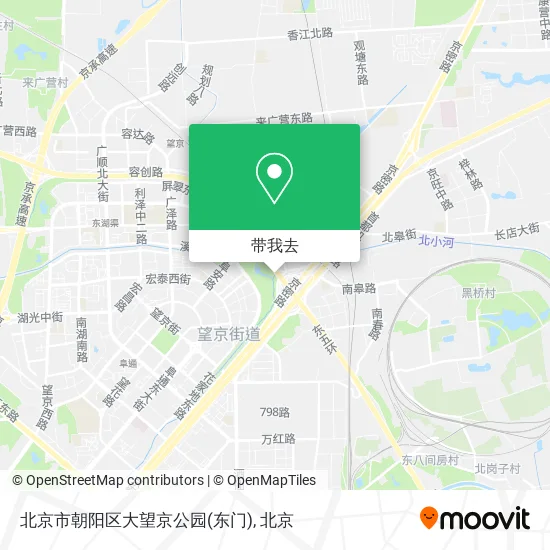北京市朝阳区大望京公园(东门)地图