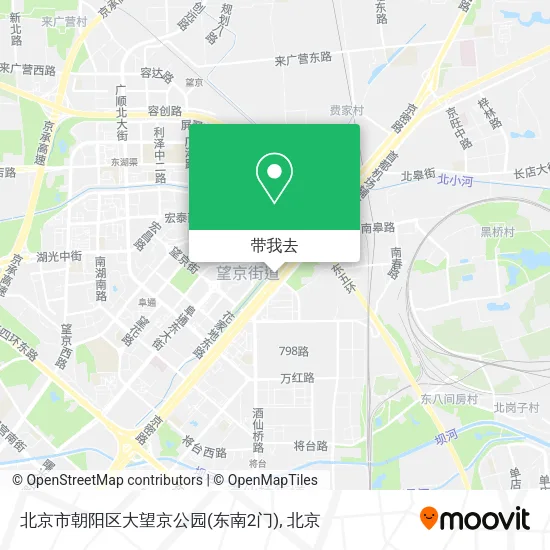 北京市朝阳区大望京公园(东南2门)地图