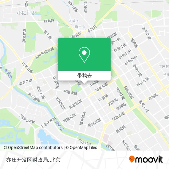 亦庄开发区财政局地图