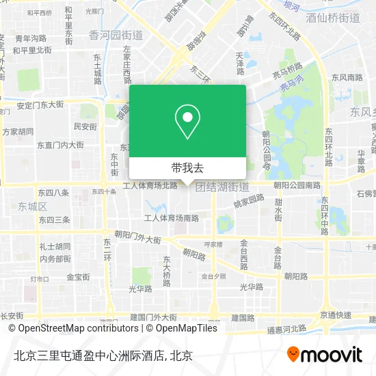 北京三里屯通盈中心洲际酒店地图