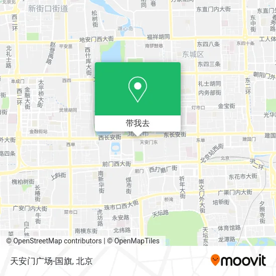 天安门广场-国旗地图