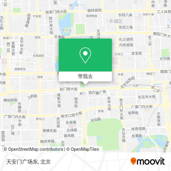 天安门广场东地图