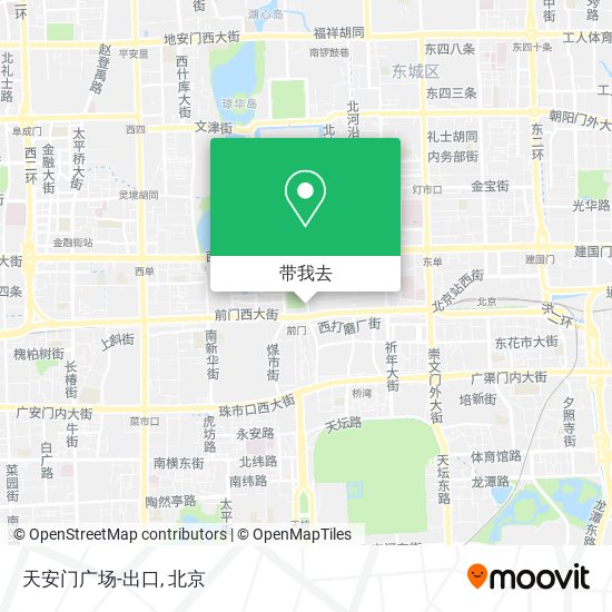 天安门广场-出口地图