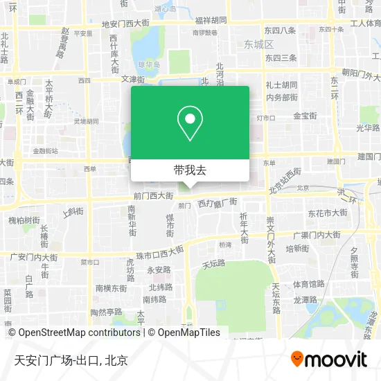 天安门广场-出口地图
