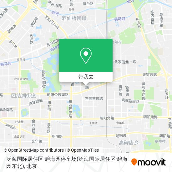 泛海国际居住区·碧海园停车场(泛海国际居住区·碧海园东北)地图