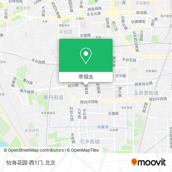 怡海花园-西1门地图