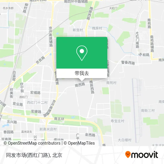 同发市场(西红门路)地图