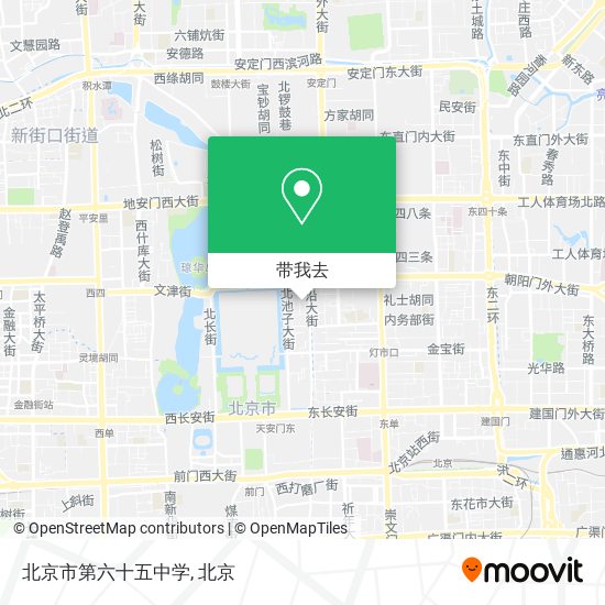 北京市第六十五中学地图