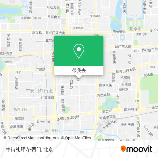 牛街礼拜寺-西门地图