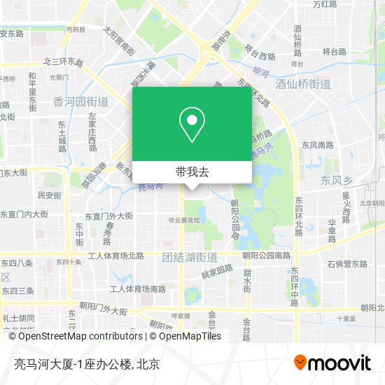 亮马河大厦-1座办公楼地图