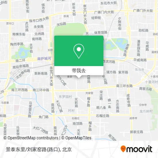 景泰东里/刘家窑路(路口)地图