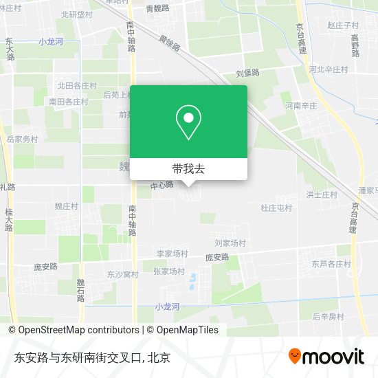 东安路与东研南街交叉口地图