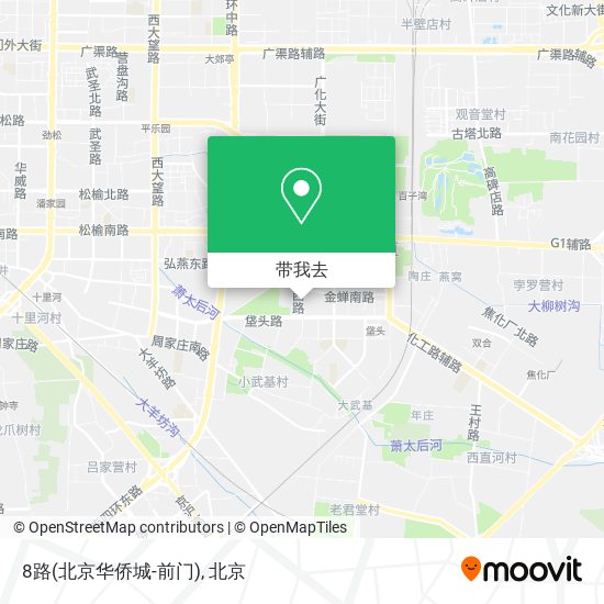 8路(北京华侨城-前门)地图