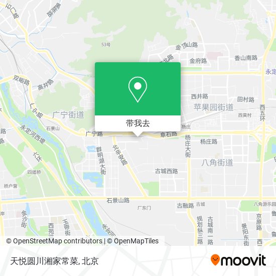 天悦圆川湘家常菜地图