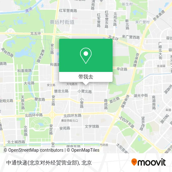 中通快递(北京对外经贸营业部)地图