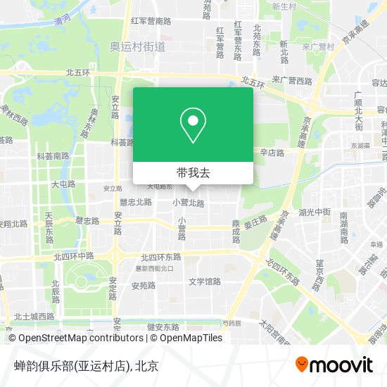 蝉韵俱乐部(亚运村店)地图
