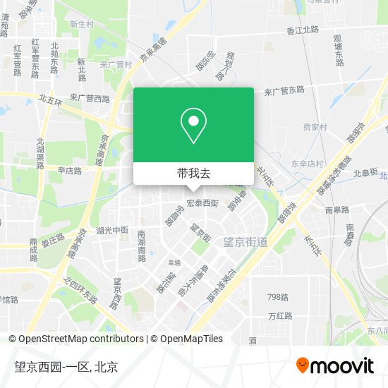 望京西园-一区地图