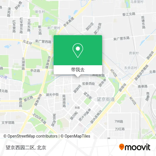 望京西园二区地图