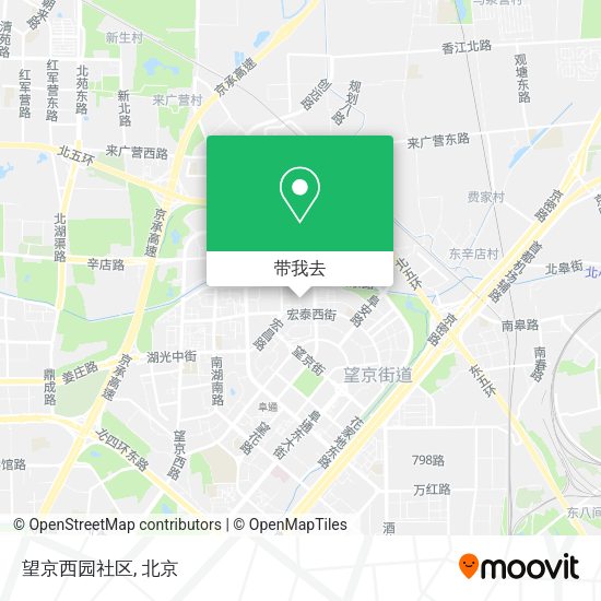 望京西园社区地图