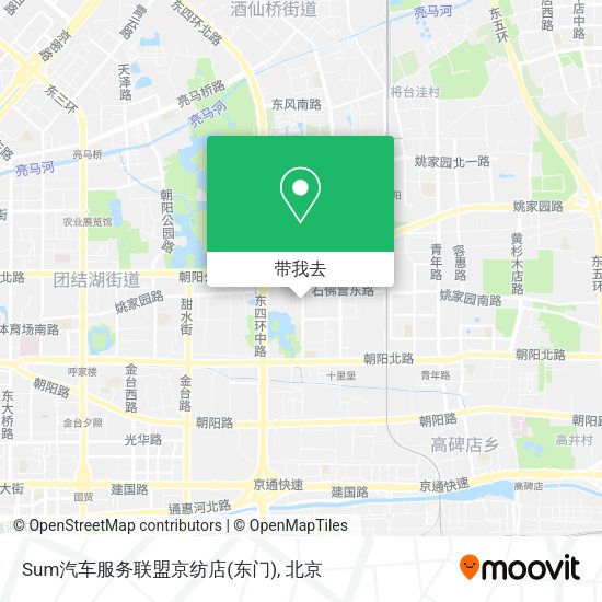 Sum汽车服务联盟京纺店(东门)地图