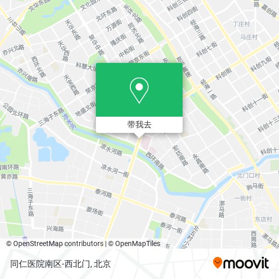 同仁医院南区-西北门地图