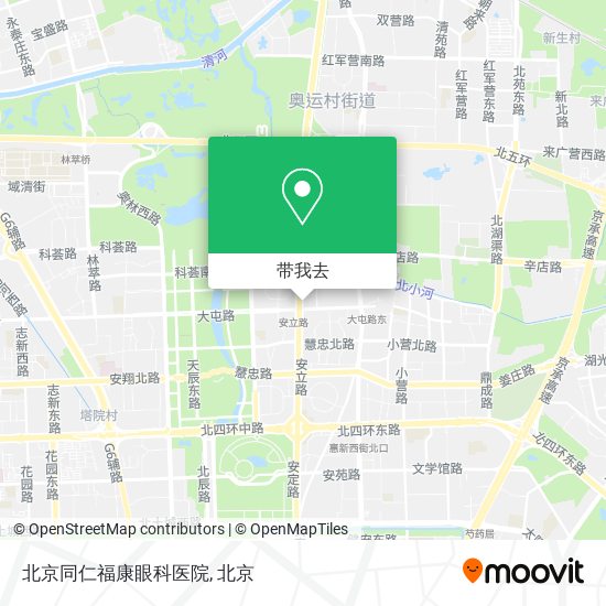 北京同仁福康眼科医院地图