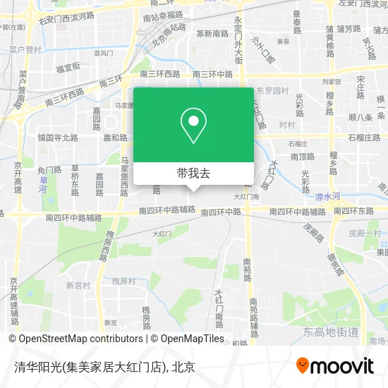 清华阳光(集美家居大红门店)地图