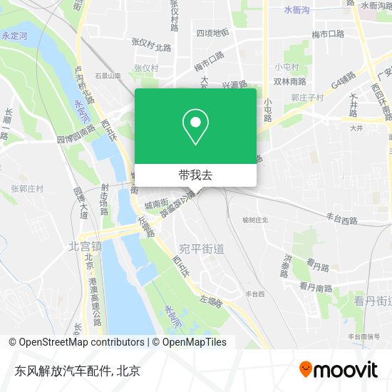 东风解放汽车配件地图