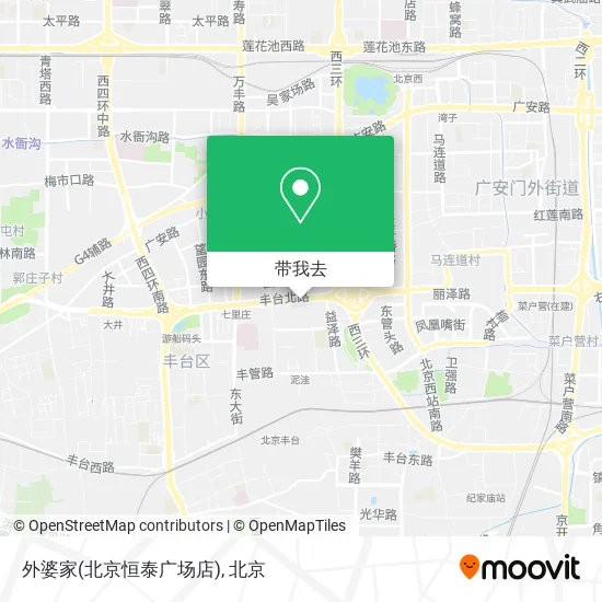 外婆家(北京恒泰广场店)地图