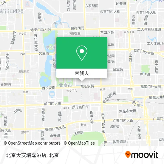 北京天安瑞嘉酒店地图