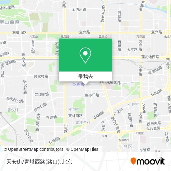 天安街/青塔西路(路口)地图