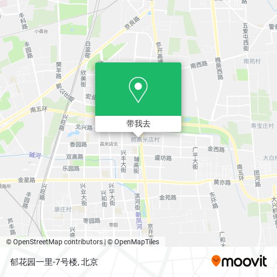 郁花园一里-7号楼地图