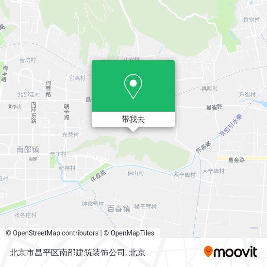 北京市昌平区南邵建筑装饰公司地图
