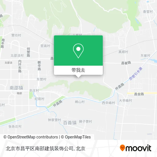 北京市昌平区南邵建筑装饰公司地图