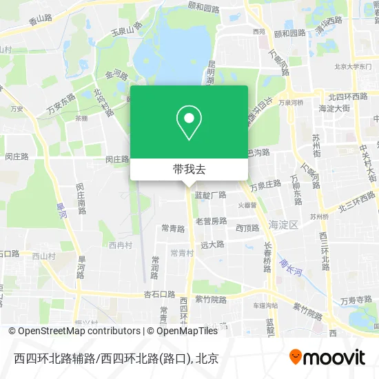 西四环北路辅路/西四环北路(路口)地图