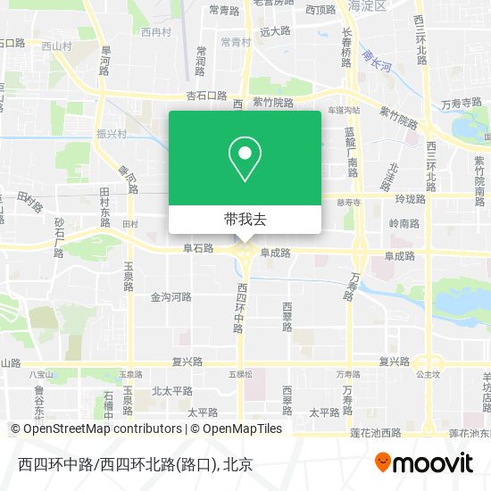西四环中路/西四环北路(路口)地图