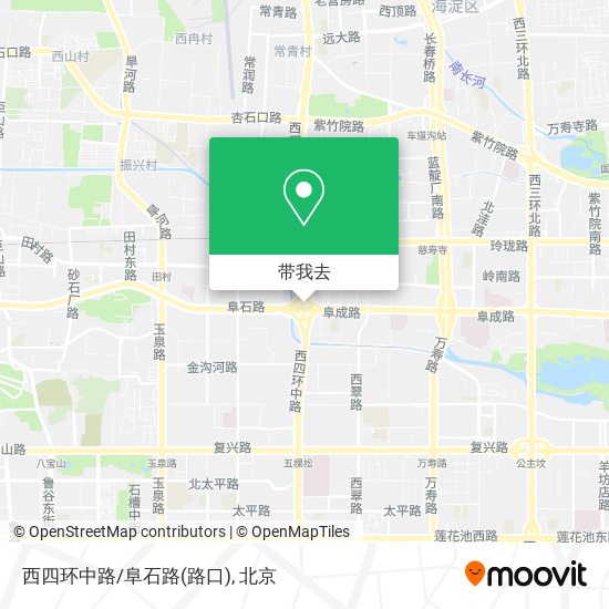 西四环中路/阜石路(路口)地图