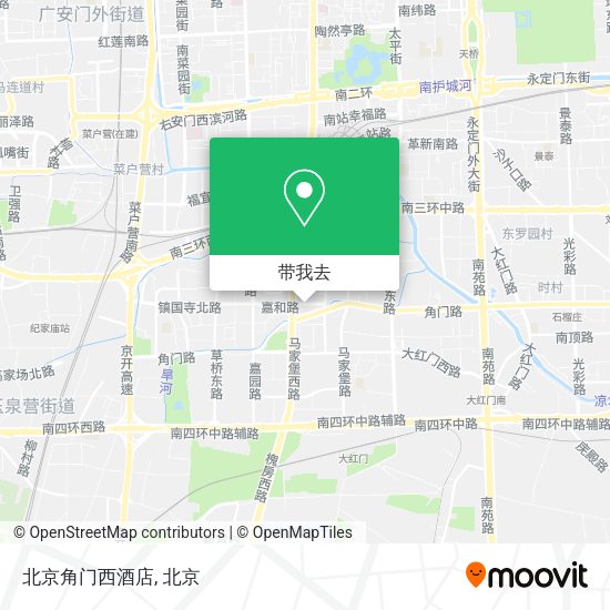 北京角门西酒店地图