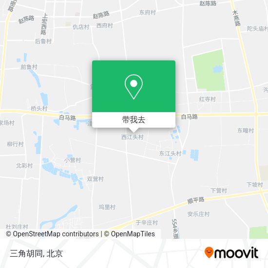 三角胡同地图