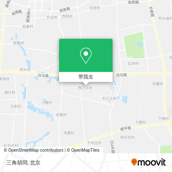 三角胡同地图